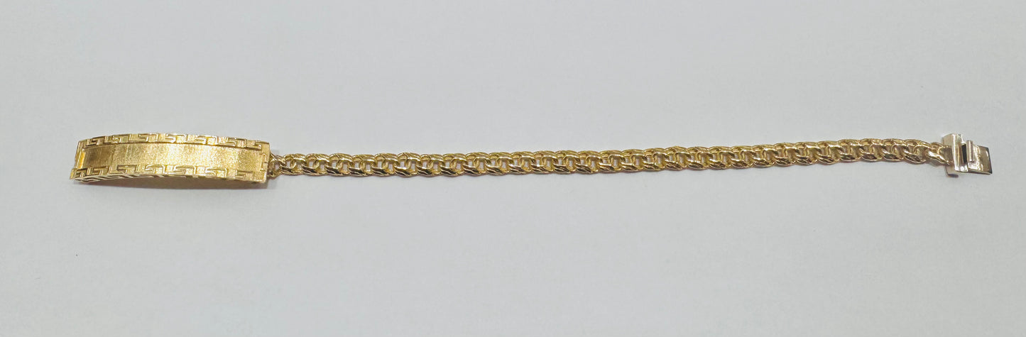 10K GOLD CHINO LINK BRACELET 8”, WEIGHT: 8gm, WIDTH: 4.7mm