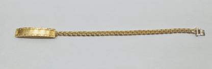 10K GOLD CHINO LINK BRACELET 8”, WEIGHT: 8gm, WIDTH: 4.7mm