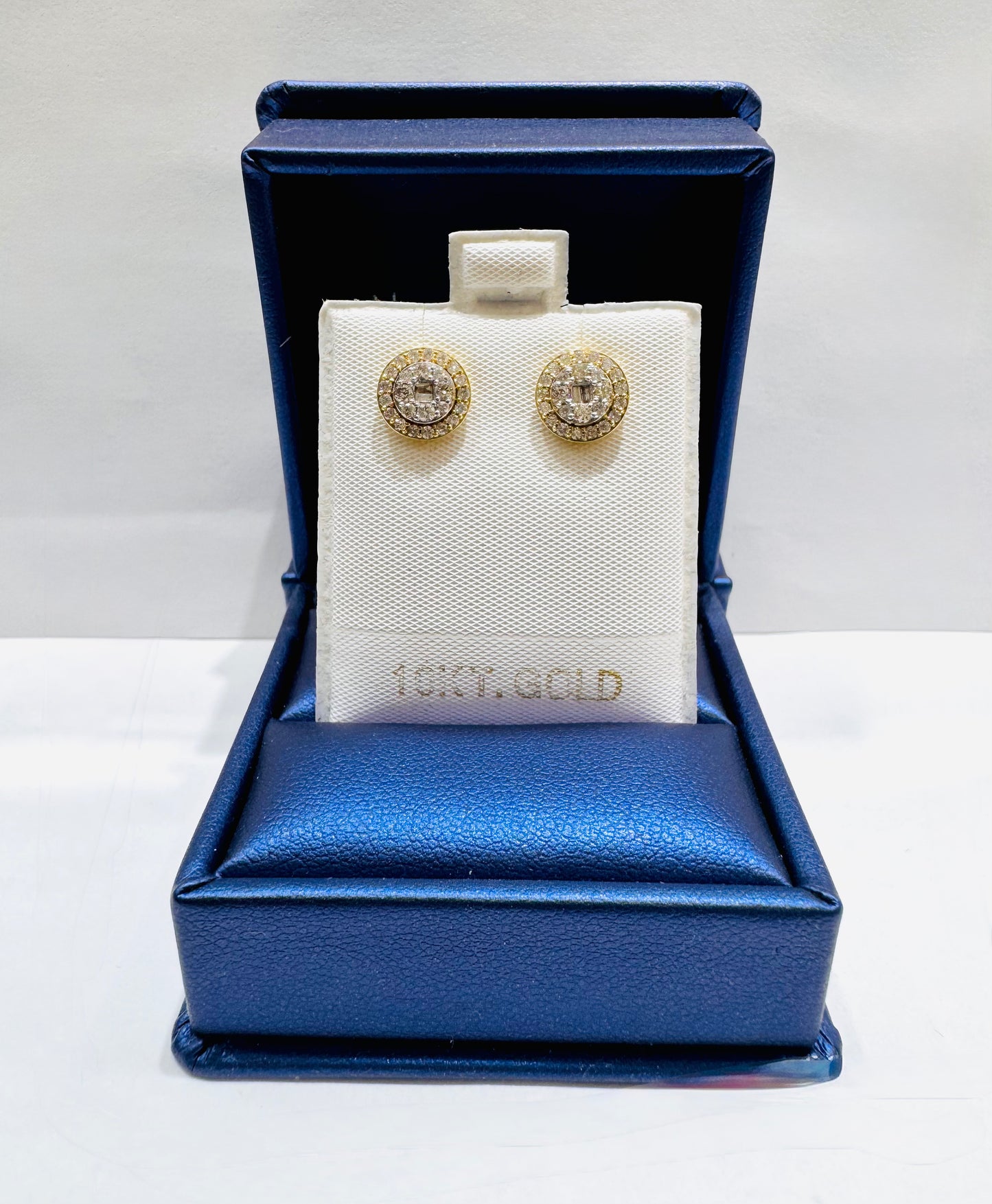 10K GOLD NATURAL DIAMOND EARRINGS 0.62CT