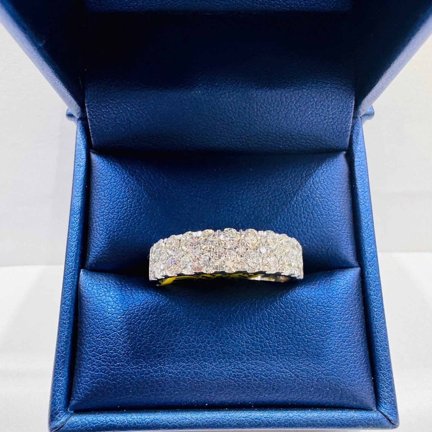10K WHITE GOLD LAB GROWN DIAMOND RING 1.70CT, SIZE: 8