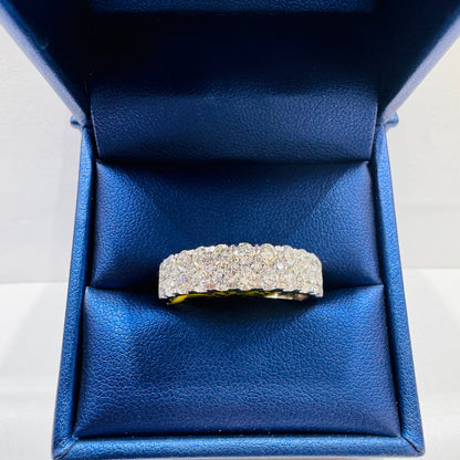 10K WHITE GOLD LAB GROWN DIAMOND RING 1.70CT, SIZE: 8