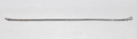 SILVER ROUND FRANCO LINK BRACELET 7”, WEIGHT: 5.9gm