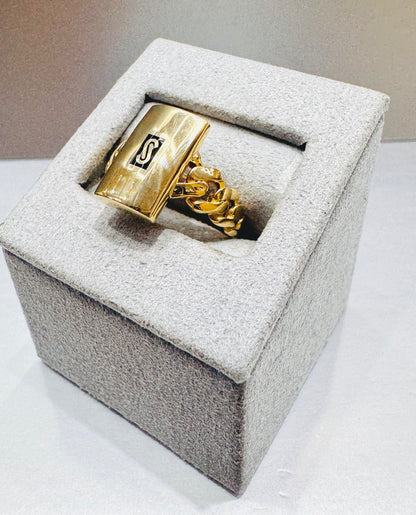 10K GOLD CLASSIC MONACO RING, WEIGHT: 2.5gm, SIZE: 8