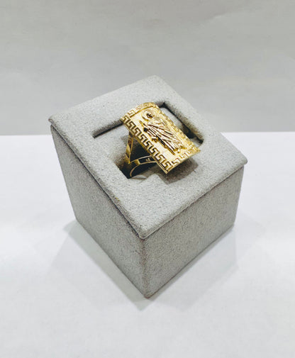 10K GOLD SAINT JUDE RING, WEIGHT: 2.6gm, SIZE: 8