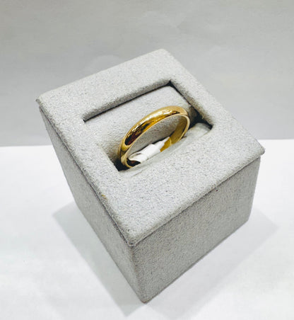 10K GOLD WEDDING BAND, WEIGHT: 2.4gm, SIZE: 8, WIDTH: 3mm