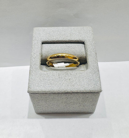 10K GOLD WEDDING BAND, WEIGHT: 2.4gm, SIZE: 8, WIDTH: 3mm