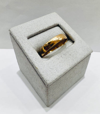 10K GOLD WEDDING BAND, WEIGHT: 1.7gm, SIZE: 10, WIDTH: 4mm
