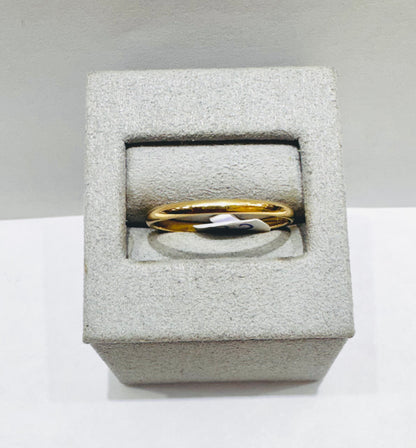 10K GOLD WEDDING BAND, WEIGHT: 1.8gm, SIZE: 11, WIDTH: 2mm