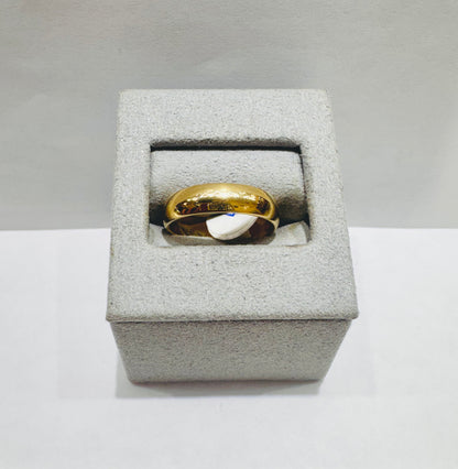 10K GOLD WEDDING BAND, WEIGHT: 3.6gm, SIZE: 8, WIDTH: 5mm