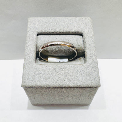 10K WHITE GOLD WEDDING BAND, WEIGHT: 1.6gm, SIZE: 10, WIDTH: 3mm