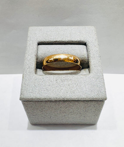 10K GOLD WEDDING BAND, WEIGHT: 1.7gm, SIZE: 10, WIDTH: 4mm