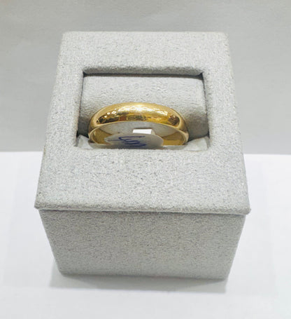 10K GOLD WEDDING BAND, WEIGHT: 3.4gm, SIZE: 10, WIDTH: 4mm