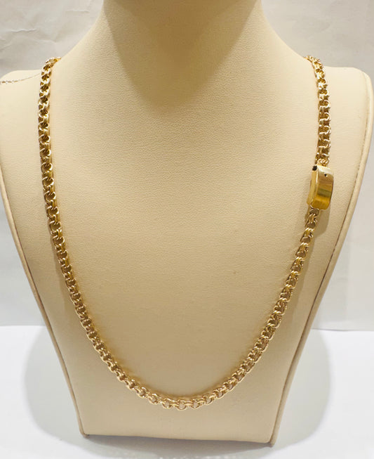 10K GOLD CHINO LINK NECKLACE