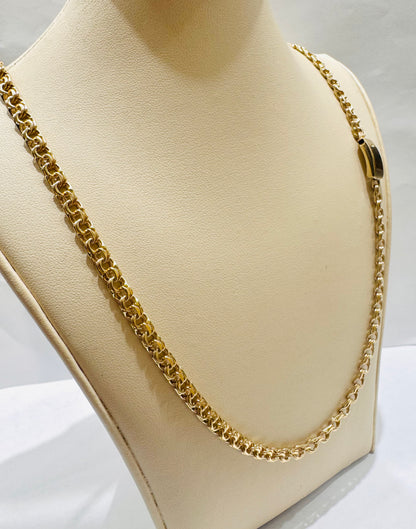 10K GOLD CHINO LINK NECKLACE
