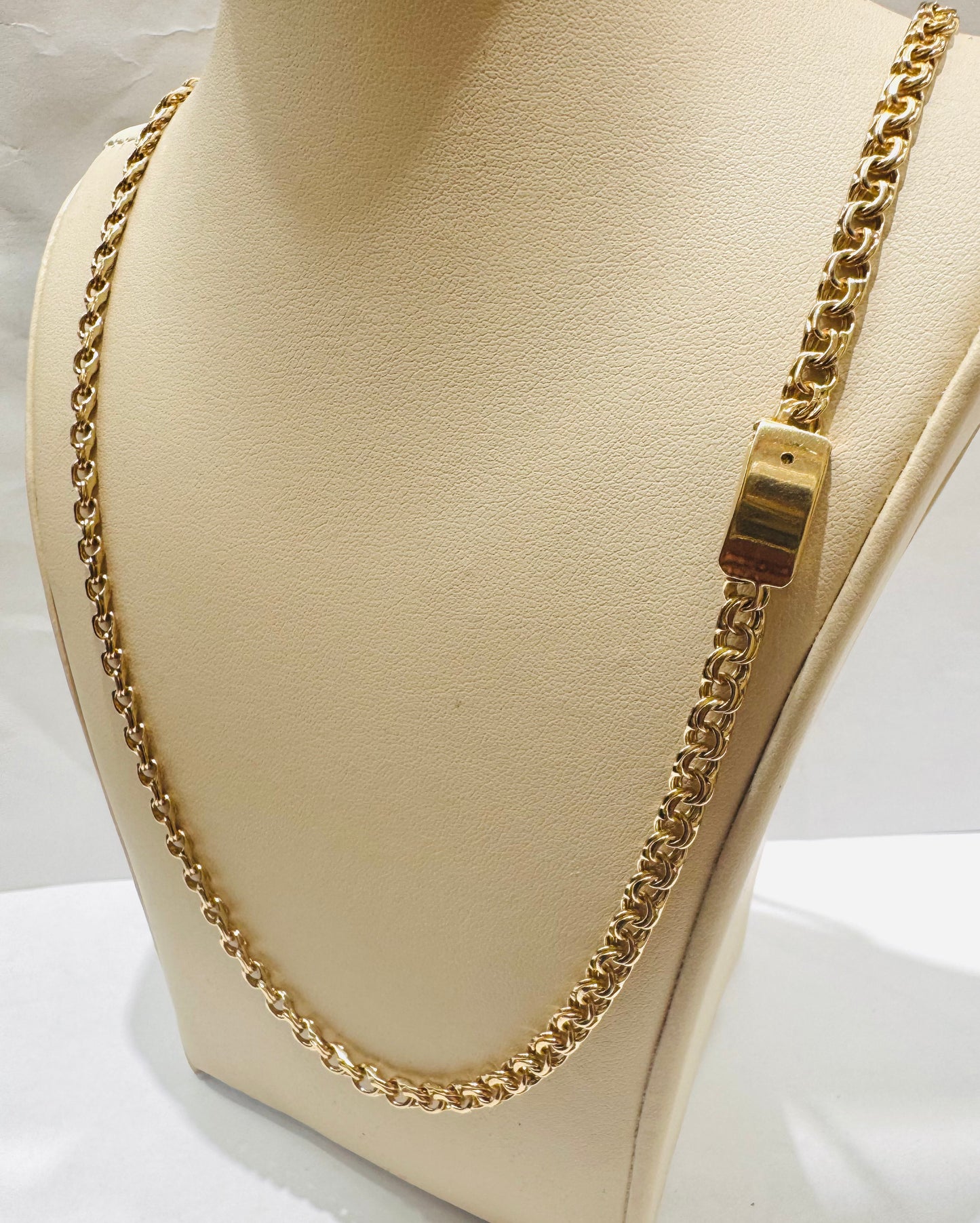 10K GOLD CHINO LINK NECKLACE