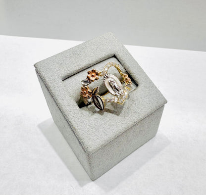 10K GOLD VIRGIN MARY RING, SIZE: 7, WEIGHT: 2.6gm