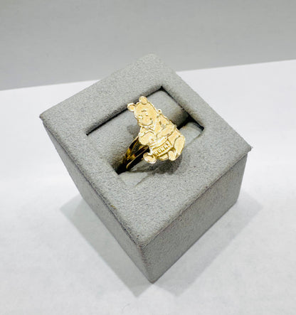 10K GOLD WINNIE THE POOH RING, SIZE: 7, WEIGHT: 1.8gm