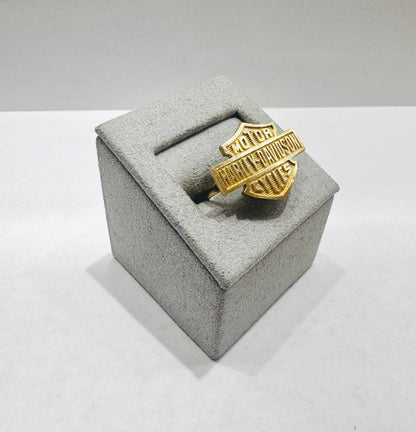 10K GOLD HARLEY DAVIDSON RING, SIZE: 7, WEIGHT: 3.6gm
