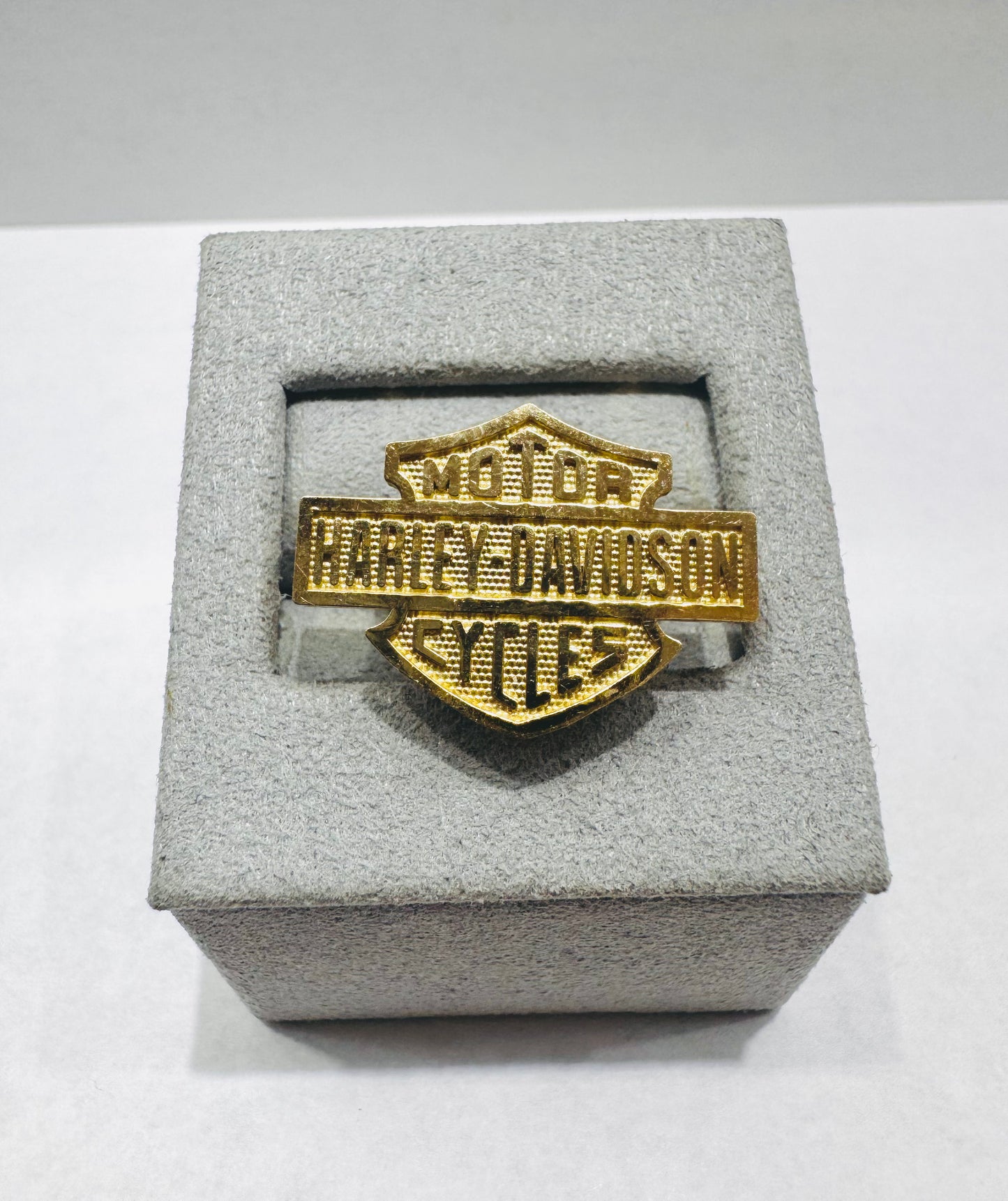 10K GOLD HARLEY DAVIDSON RING, SIZE: 7, WEIGHT: 3.6gm
