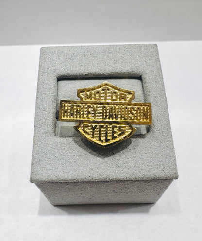 10K GOLD HARLEY DAVIDSON RING, SIZE: 7, WEIGHT: 3.6gm