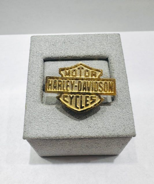 10K GOLD HARLEY DAVIDSON RING, SIZE: 7, WEIGHT: 3.6gm
