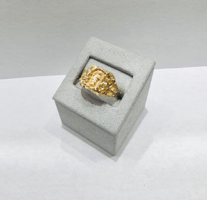 10K GOLD NUGGET SAINT JUDE RING, SIZE: 12.5, WEIGHT: 2.7gm