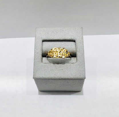 10K GOLD NUGGET RING, SIZE: 9, WEIGHT: 1.5gm