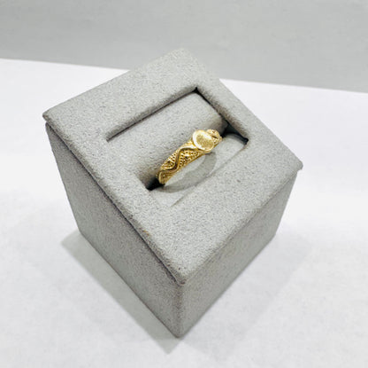 10K GOLD SMALL BABY RING, SIZE: 3, WEIGHT: 1gm