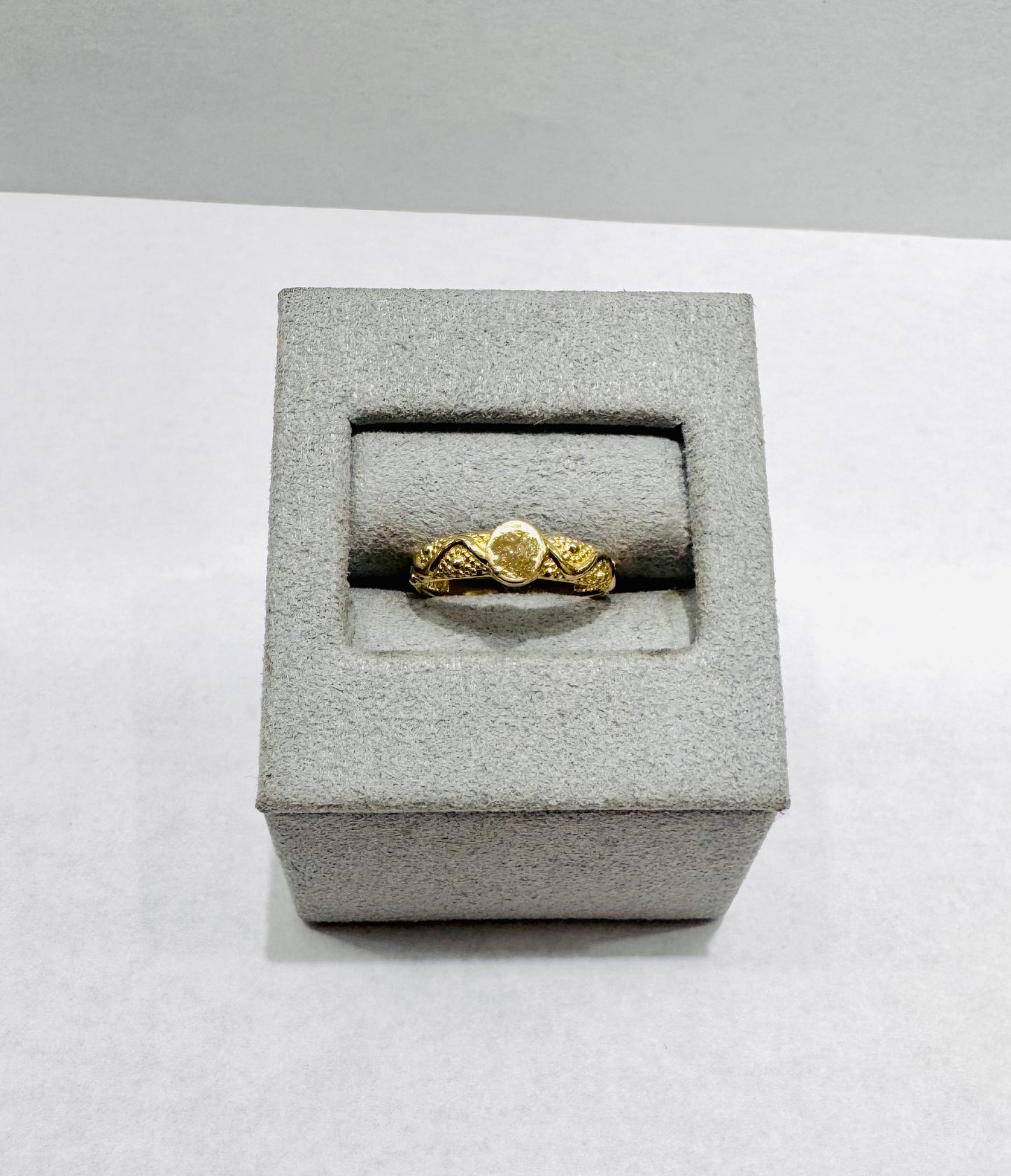 10K GOLD SMALL BABY RING, SIZE: 3, WEIGHT: 1gm