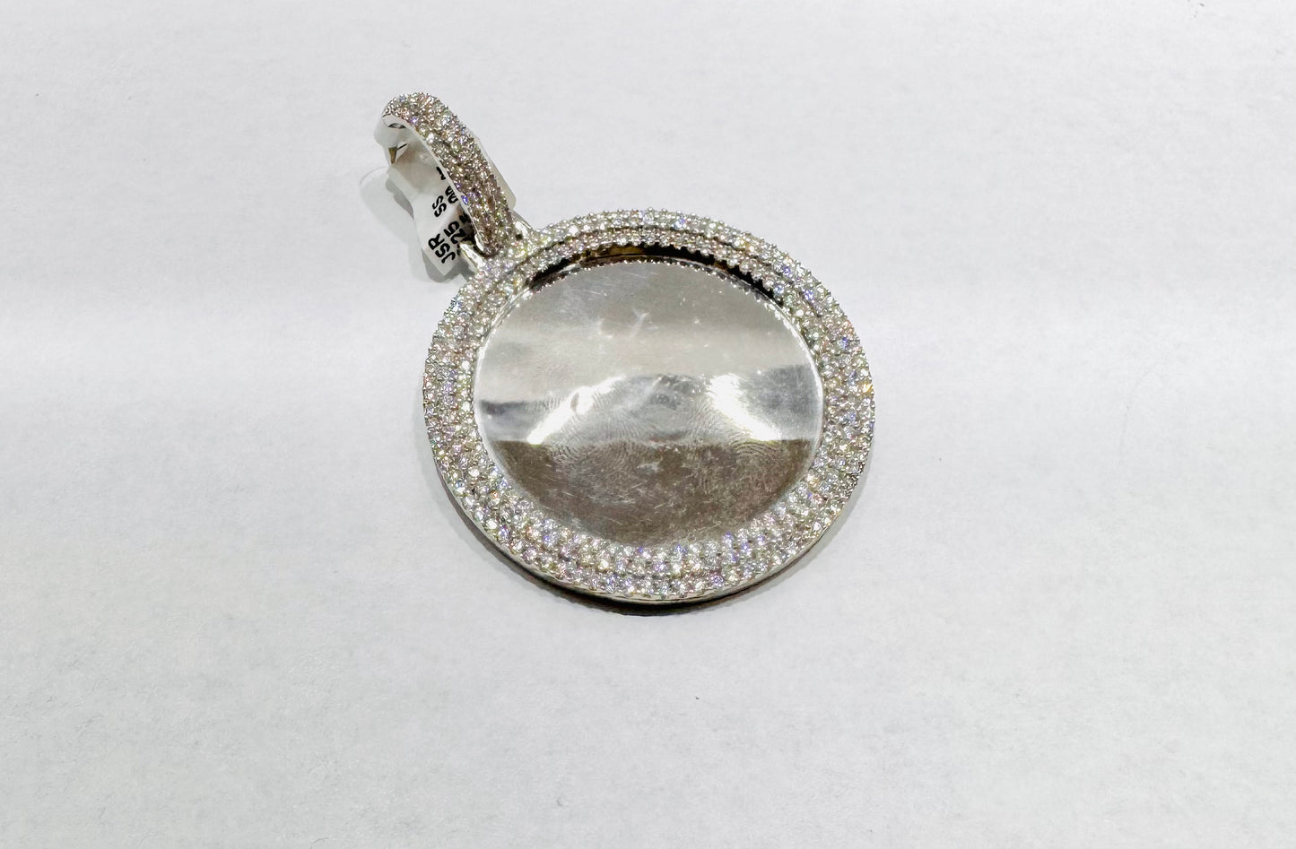 SILVER MOISSANITE MEMORY PENDANT VVS 5.00CT