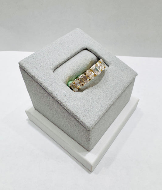 14K GOLD LAB GROWN DIAMOND LADIES BAND VS 2.96CTW