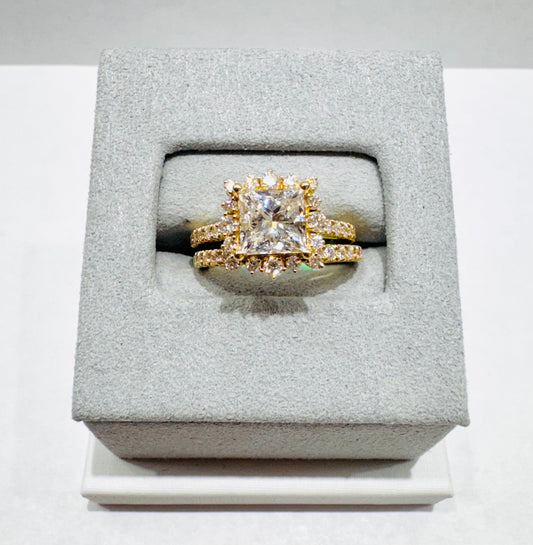 14K GOLD LAB GROWN DIAMOND LADIES RING VS 2.8CTW