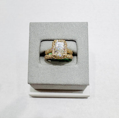 14K GOLD LAB GROWN DIAMOND LADIES RING VS 4.13CTW