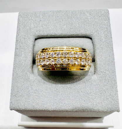 10K GOLD LAB GROWN DIAMOND MENS BAND VS 1.00CTW