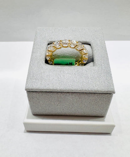 14K GOLD LAB GROWN DIAMOND BAND VS 4.53CTW