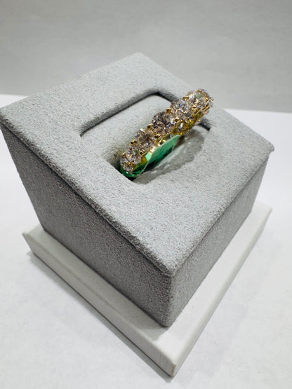 14K GOLD LAB GROWN DIAMOND BAND VS 4.53CTW