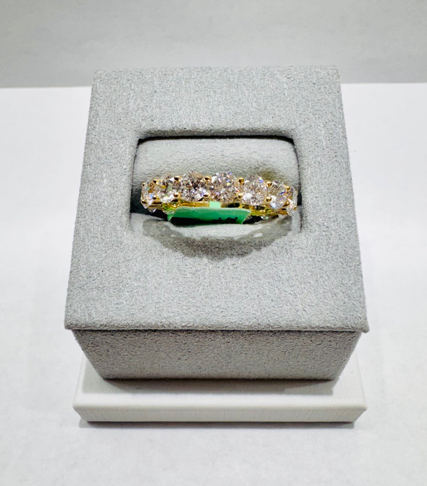 14K GOLD LAB GROWN DIAMOND BAND VS 4.53CTW