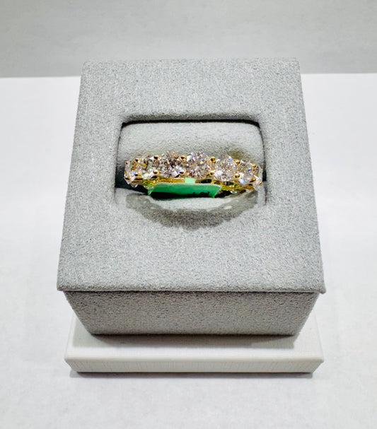 14K GOLD LAB GROWN DIAMOND BAND VS 4.53CTW