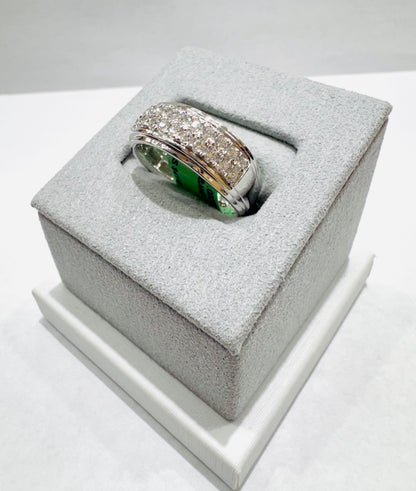 10K WHITE GOLD LAB GROWN DIAMOND MENS BAND 1.00CTW
