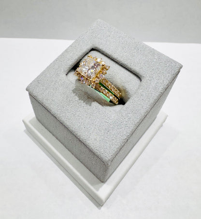 14K GOLD LAB GROWN DIAMOND LADIES RING VS 2.8CTW