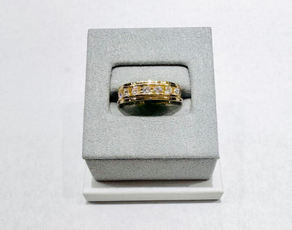 14K GOLD LAB GROWN DIAMOND MENS BAND VS 0.50CTW