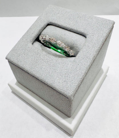 14K WHITE GOLD LAB GROWN DIAMOND LADIES BAND VS 0.90CTW
