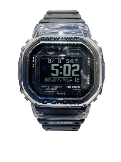 Men’s Casio Digital G-Shock GBXH5600-1 Heart & Step Tracker Black Resin Strap Watch