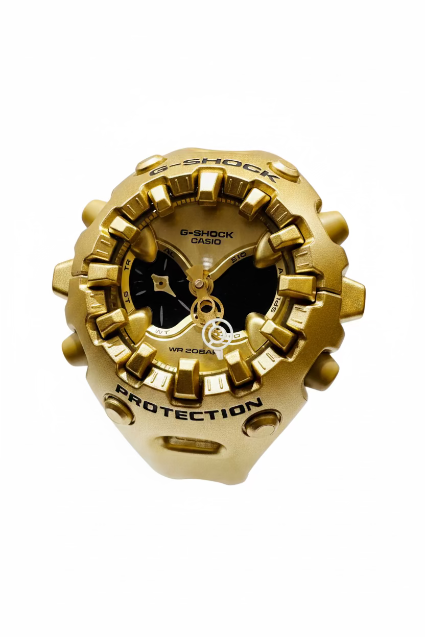 Men’s Casio G-Shock GAV01A-9A Gold Tone & Black Analog Digital Dial Watch