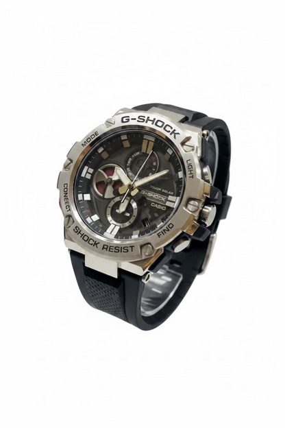 Men’s G-Shock Casio GSTB100-1A Rugged Analog Solar powered Watch from G-Steel