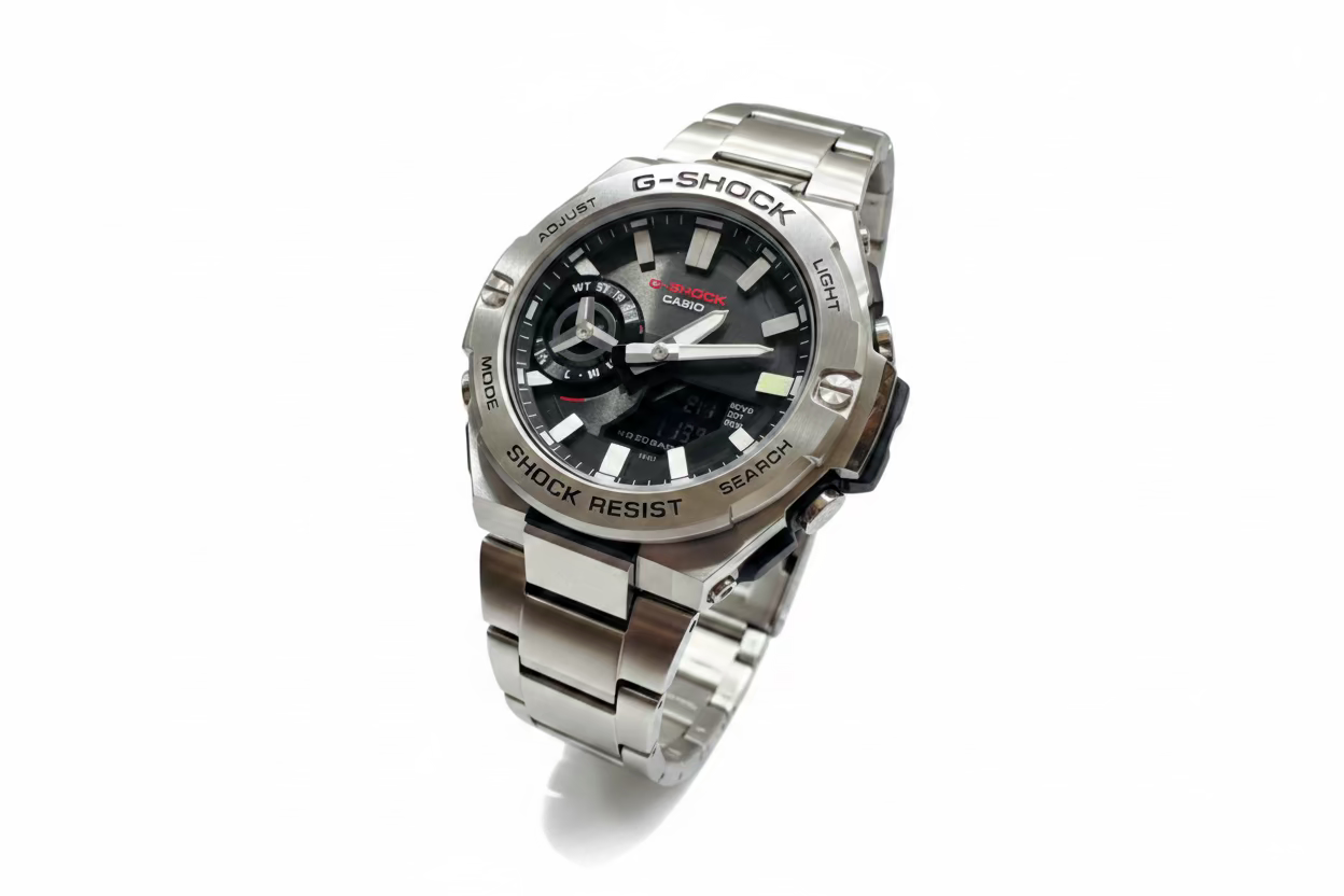 Men’s Casio G-Shock GSTB500D-1A, G-Steel Stainless Steel Watch