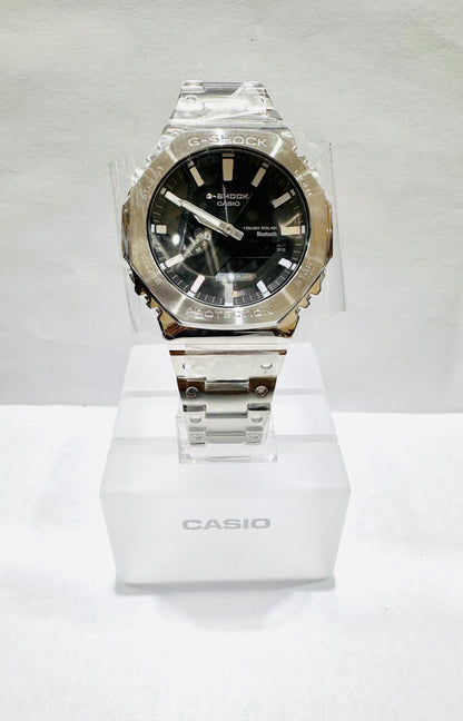 Men’s Casio G-Shock GMB2100SD-1A, G-Steel Analog Digital Gray Dial Stainless Steel Watch
