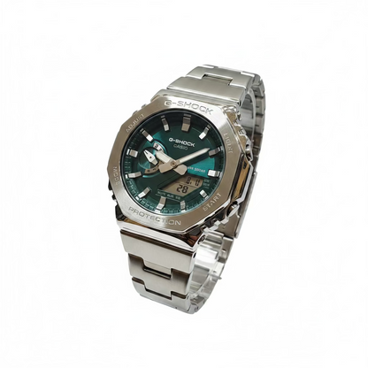 Men’s Casio G-Shock GM2110D-3A1 Stainless Steel Teal Color Dial Watch