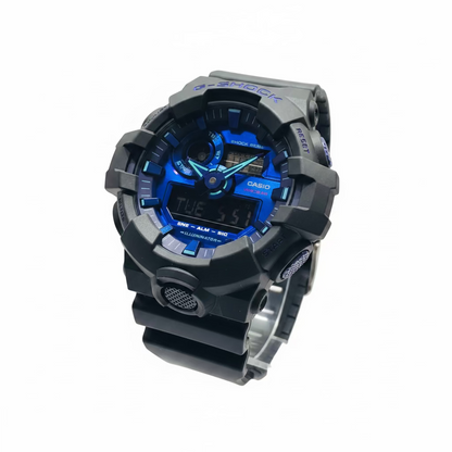 Men’s Casio G-Shock GA700VB-1A Black & Blue Analog Digital Watch
