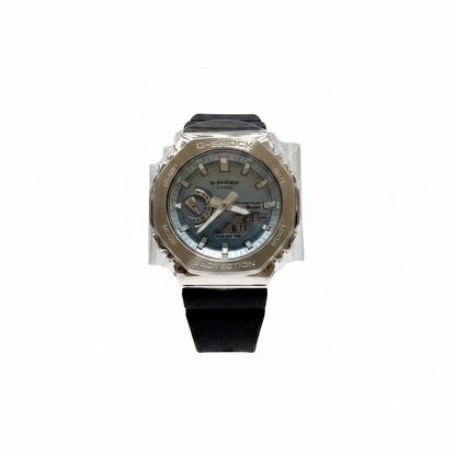 Men’s Casio G-Shock GBM2100A-1A2 G-Steel Solar Connected Ice Blue Dial with Black Resin Strap Watch